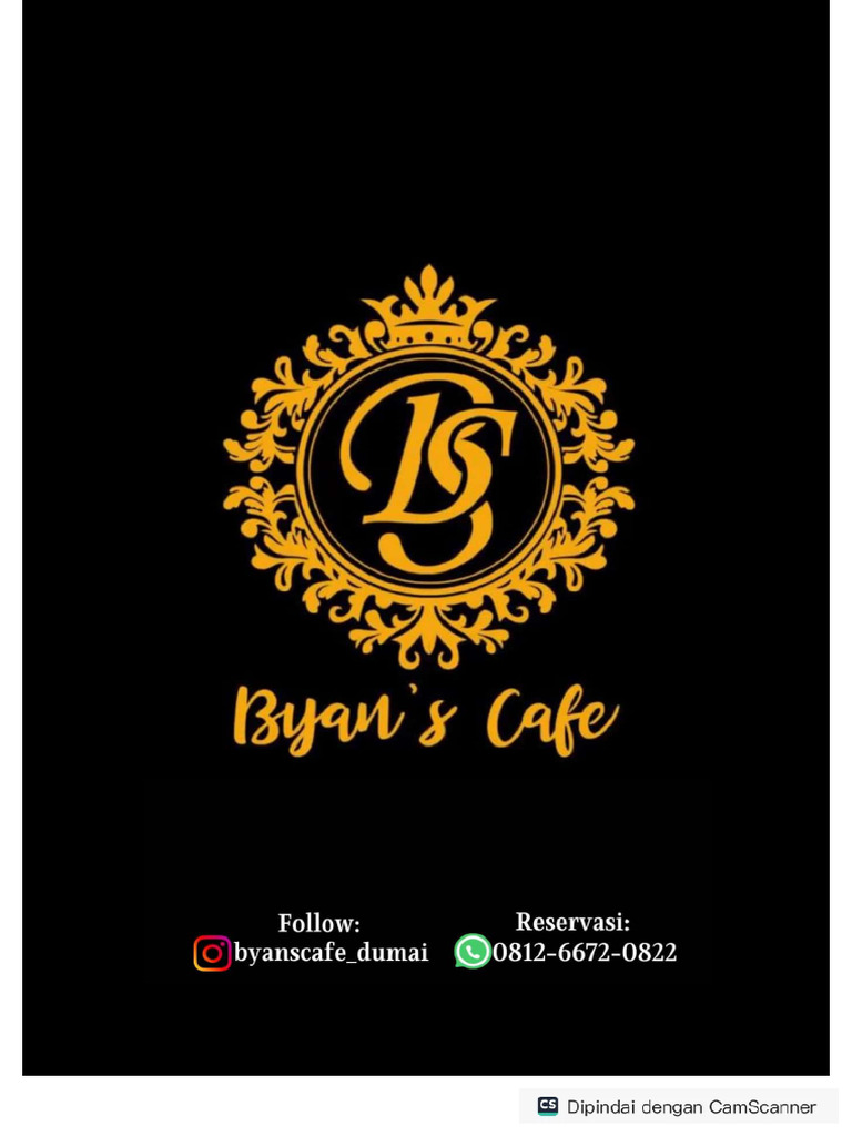 Menu Byan's Cafe | PDF