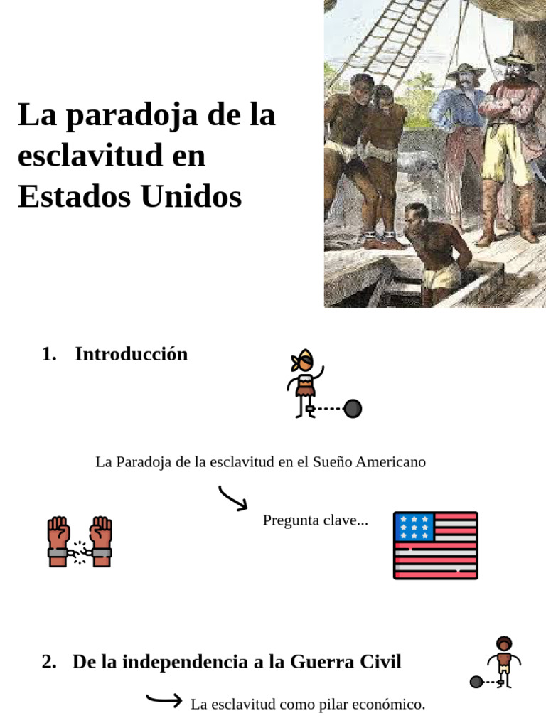 Paradoja de la esclavitud en EE.UU. | PDF