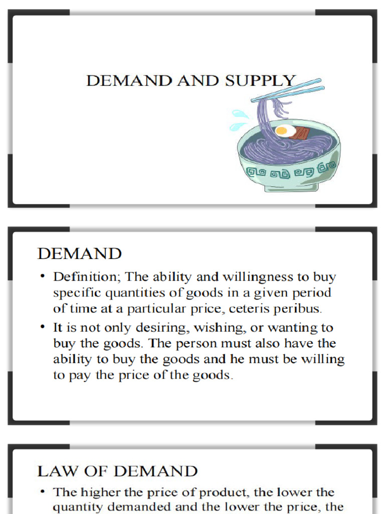 Chapter 4 Demand and Supply | PDF