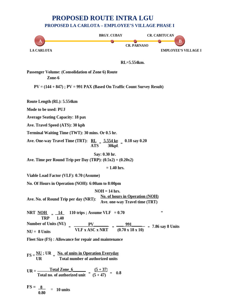 Proposed Intra-LGU Route Plans for La Carlota | PDF | Land Transport ...