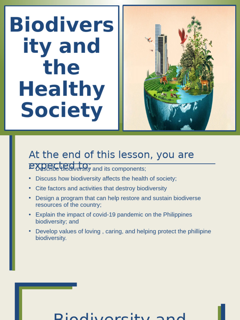 Biodiversity's Impact on Health and Society | PDF | Biodiversity ...