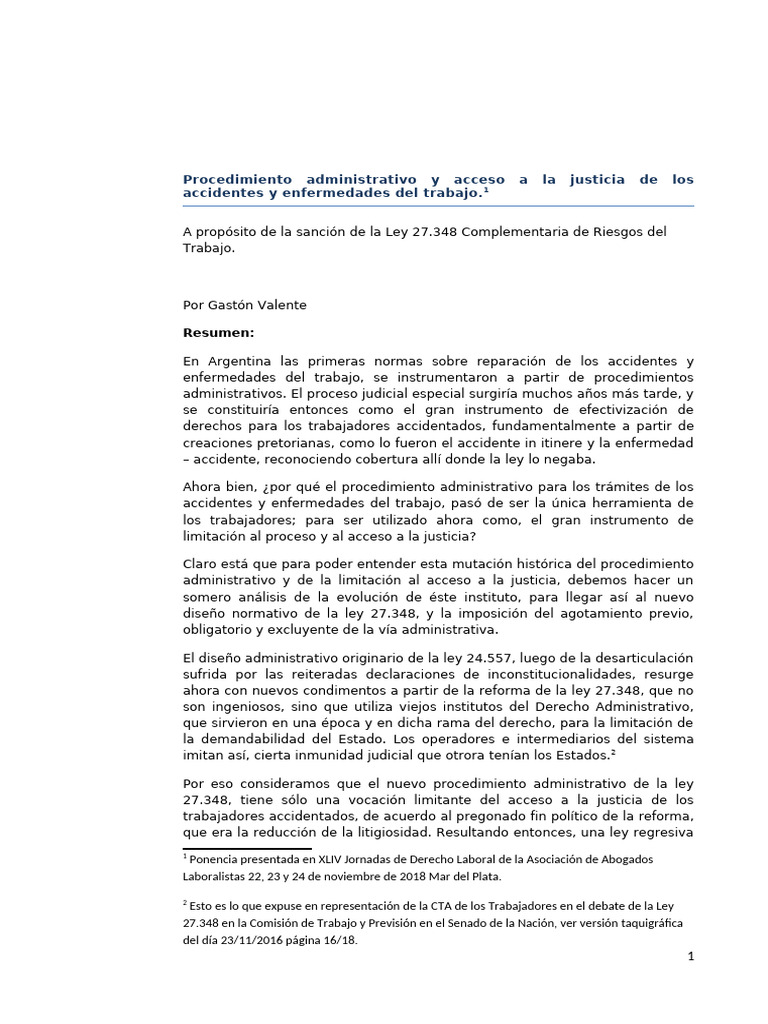Procedimiento Administrativo y Justicia Laboral | PDF | Debido al ...