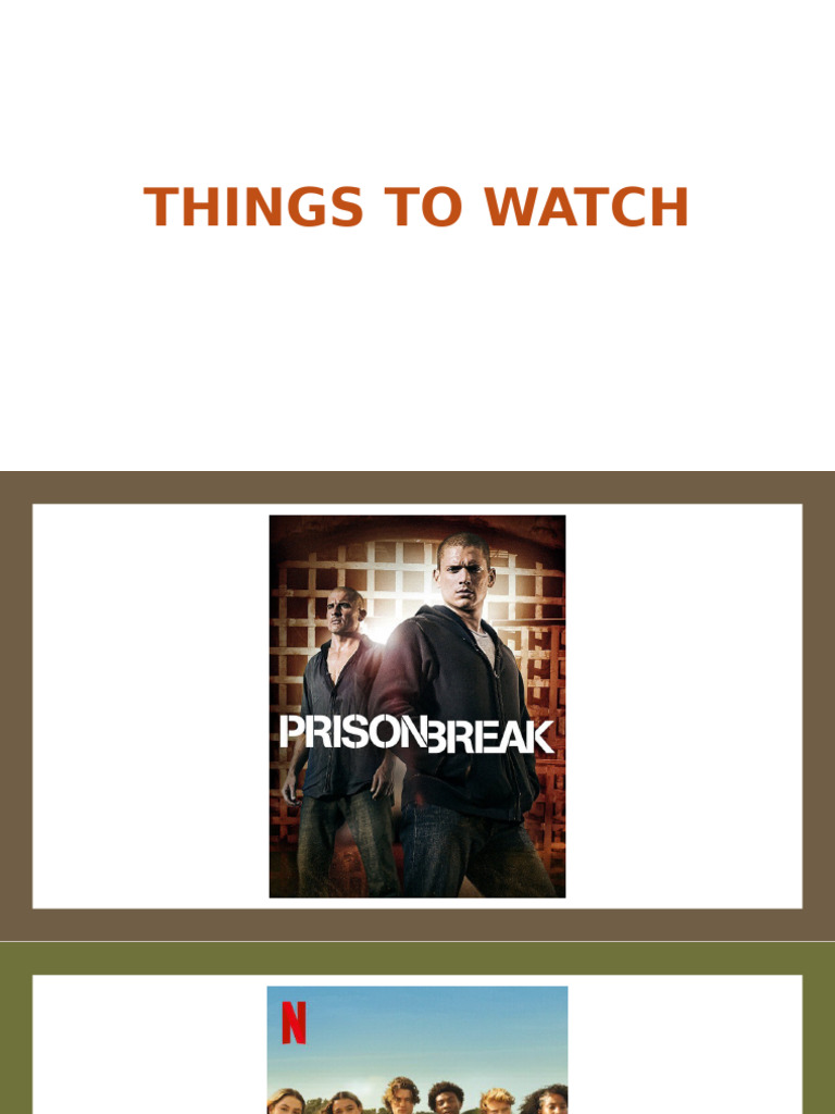 Things To Watch | PDF