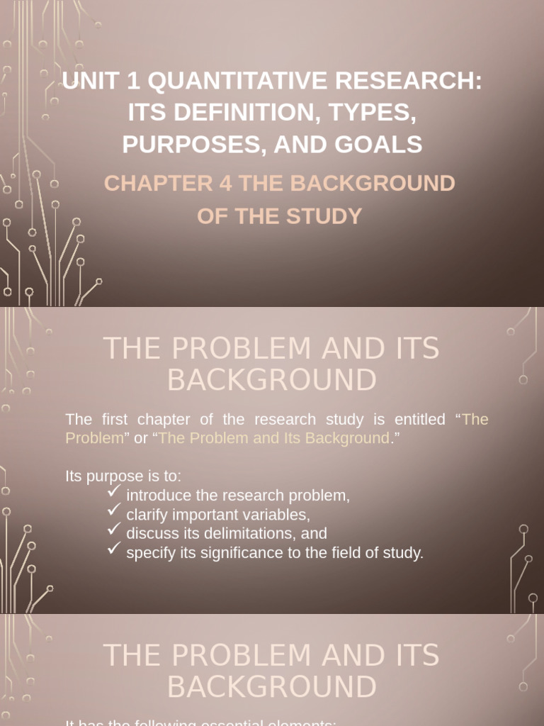 Chapter 4 The Background of The Study 2 | PDF | Cognition