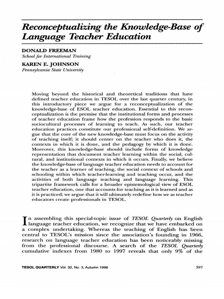 Freeman%2C+Johnson+ +1998+ +Reconceptualizing+the+Knowledge Base+of ...