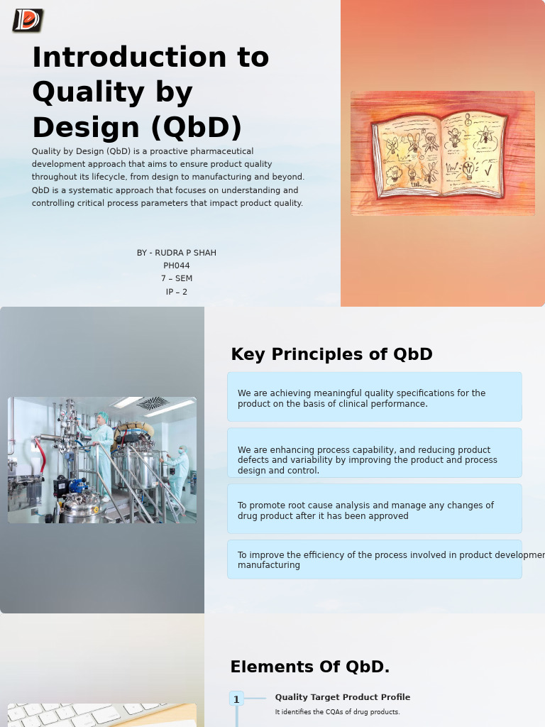 Introduction To Quality by Design QBD | PDF | Business Process | Business