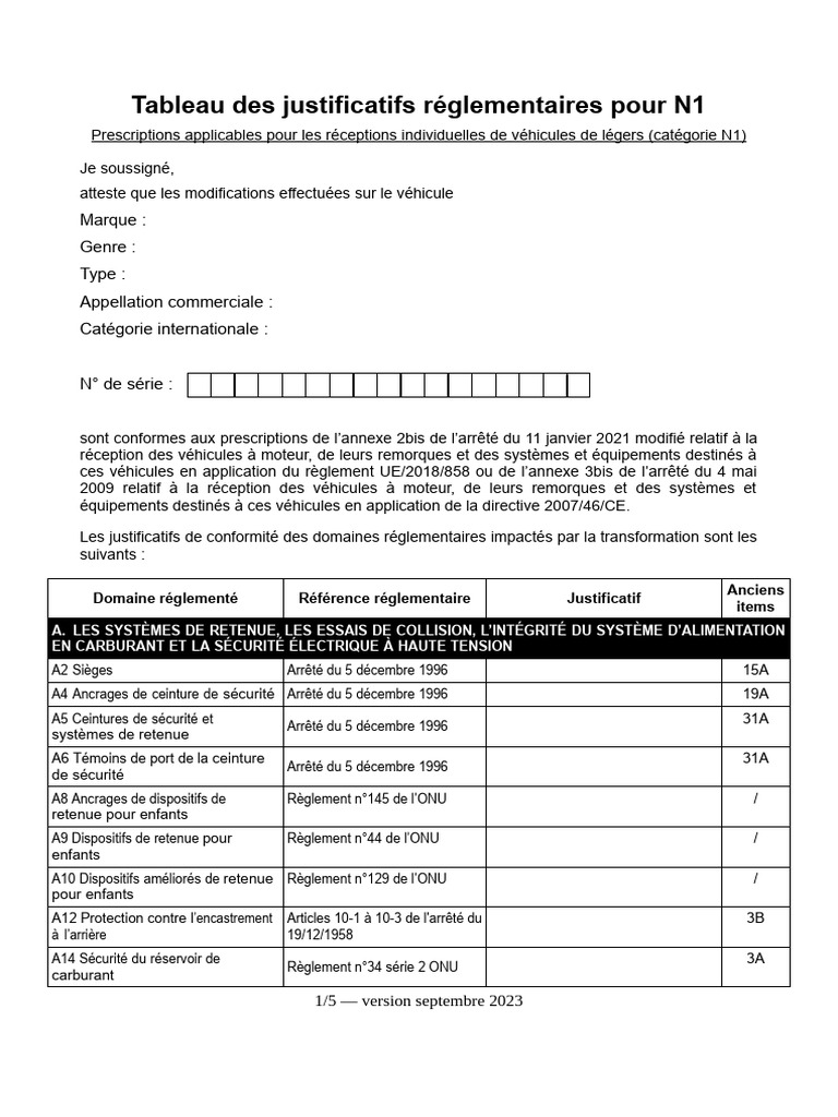 Justificatifs Réglementaires N1 | PDF | Diode électroluminescente ...