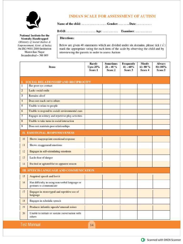 Isaa Test Mannual | PDF