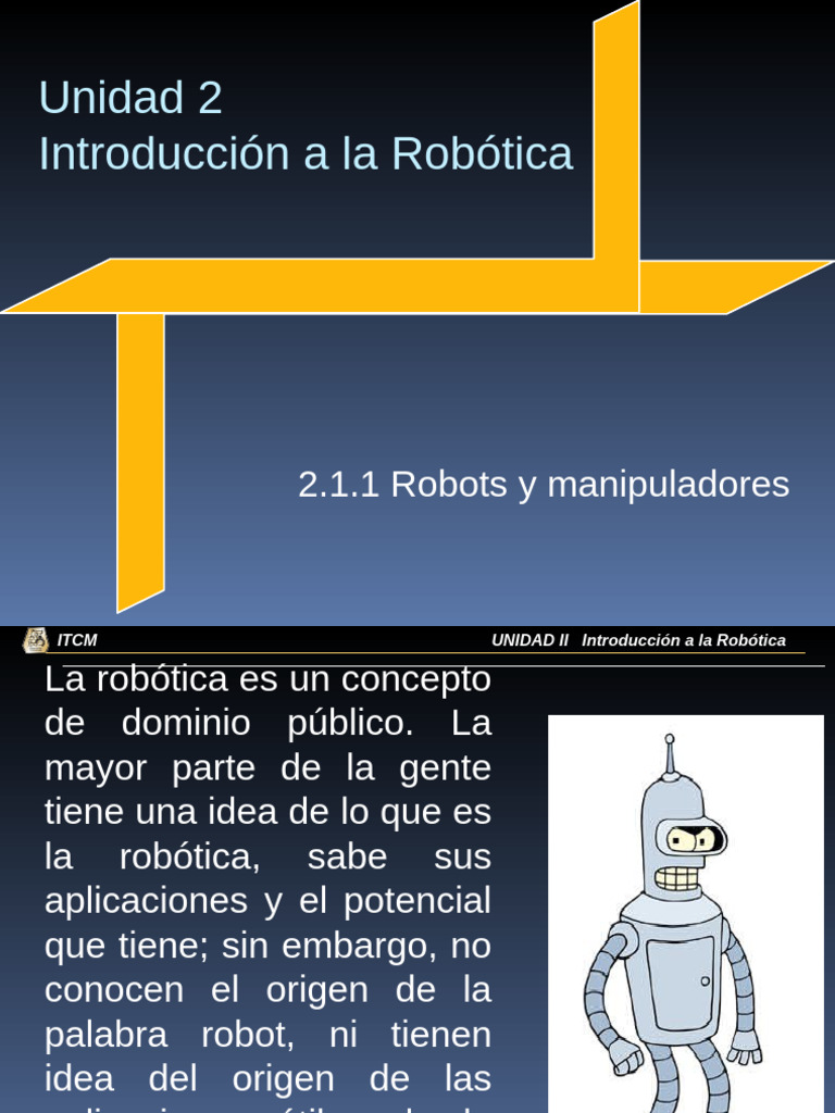 2.1.1 Robots y manipuladores | PDF | Robot | Robótica