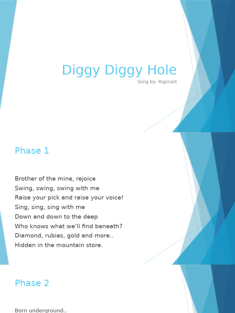 Dwarven Anthem: Diggy Diggy Hole | PDF