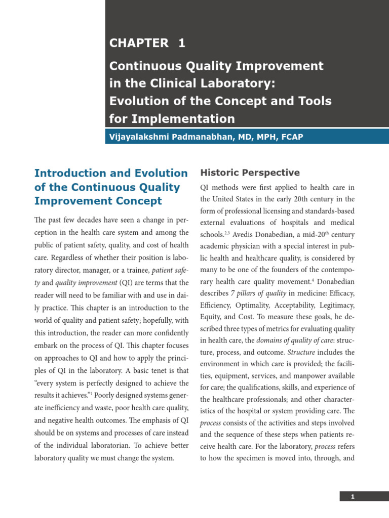 Quality Improvement in Clinical Labs | PDF | Six Sigma | Standard Deviation
