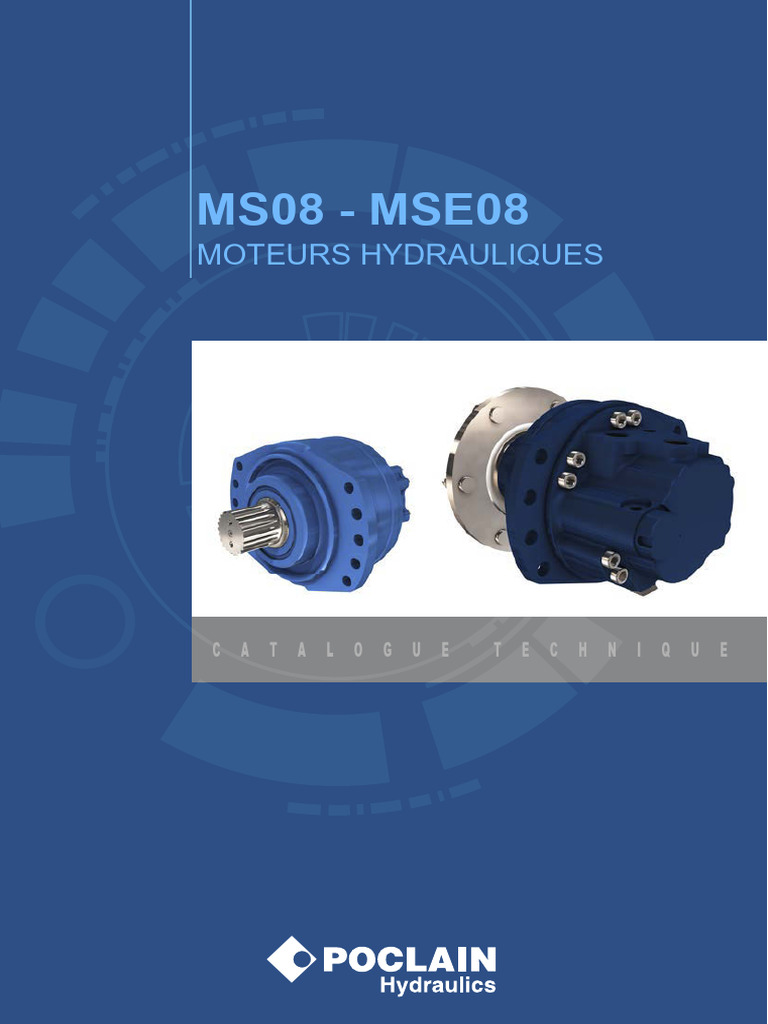 MS08 - MSE08: Moteurs Hydrauliques | PDF | Palier (mécanique) | Véhicules