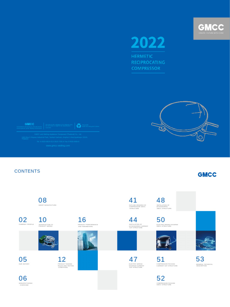 GMCC Compressor Catalogue Overview | PDF | Capacitor | Inductor