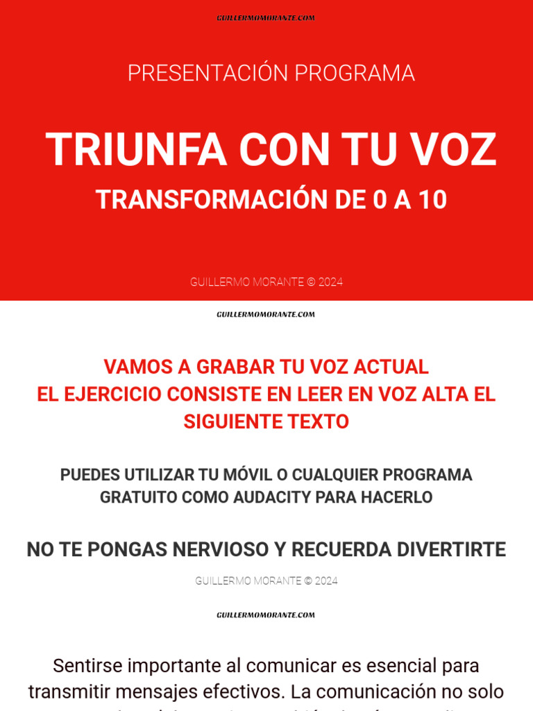 Mejora Tu Voz: Guía de Evaluación Vocal | PDF | Comunicación
