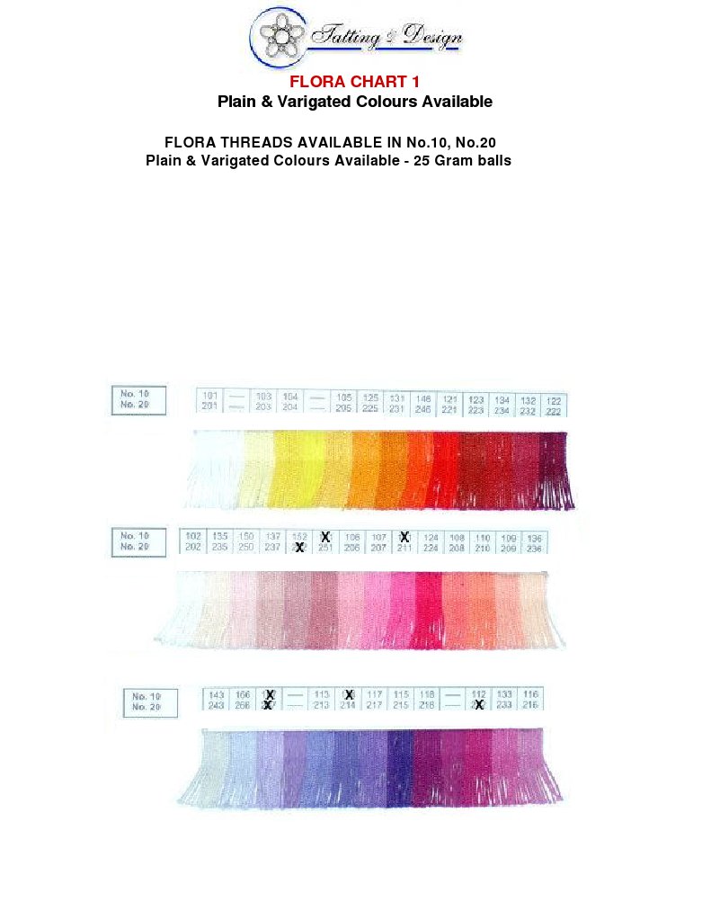 Flora Threads Color Options Guide | PDF