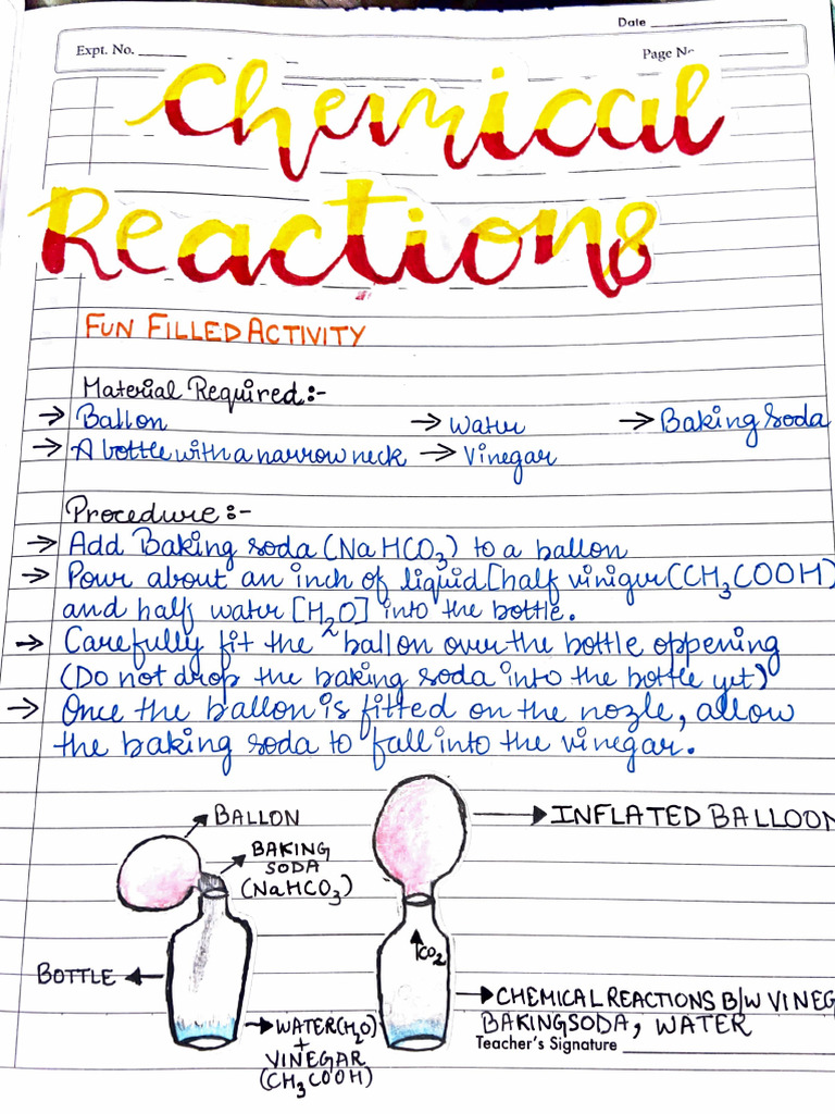 Chemical Reactions Pdf Pdf