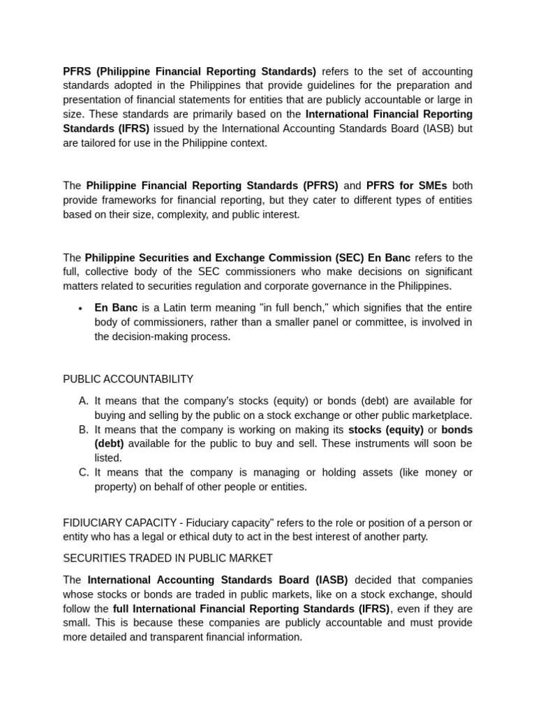 SMEs | PDF | International Financial Reporting Standards | Securities ...