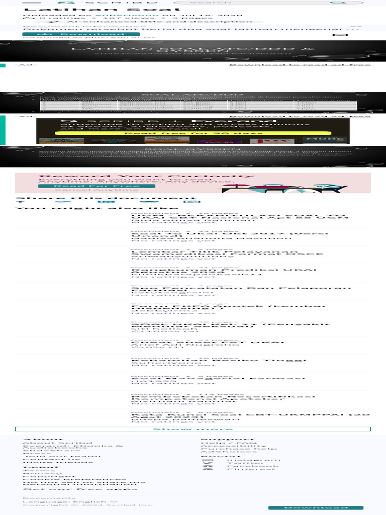 Latihan Soal Pdf Pdf Online Services Digital Technology