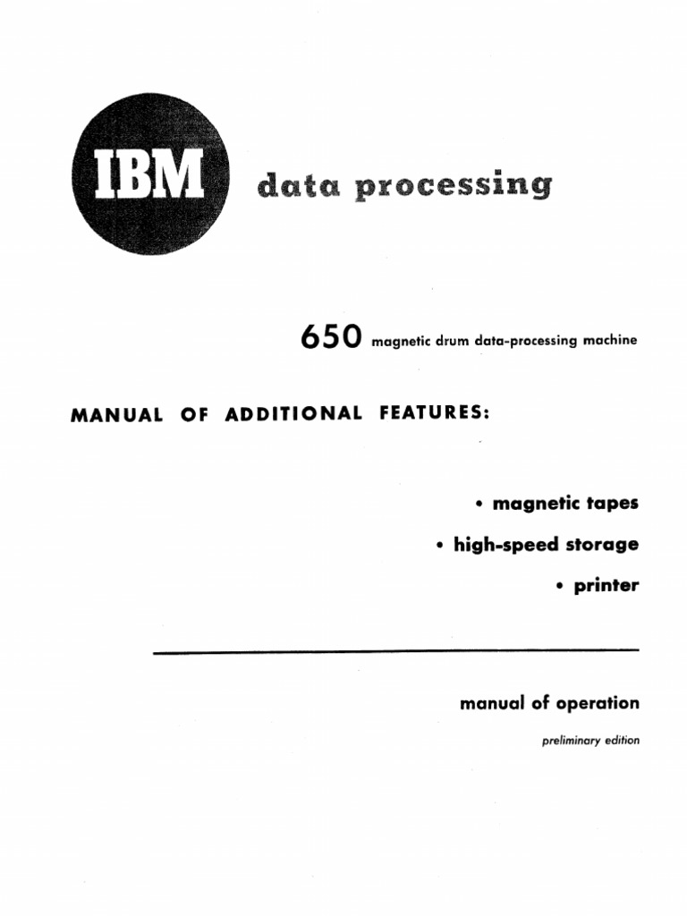 IBM 22-6265-1 | PDF