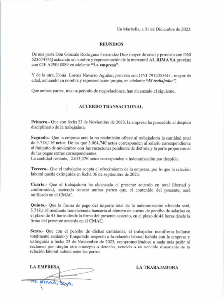 Acuerdo | PDF