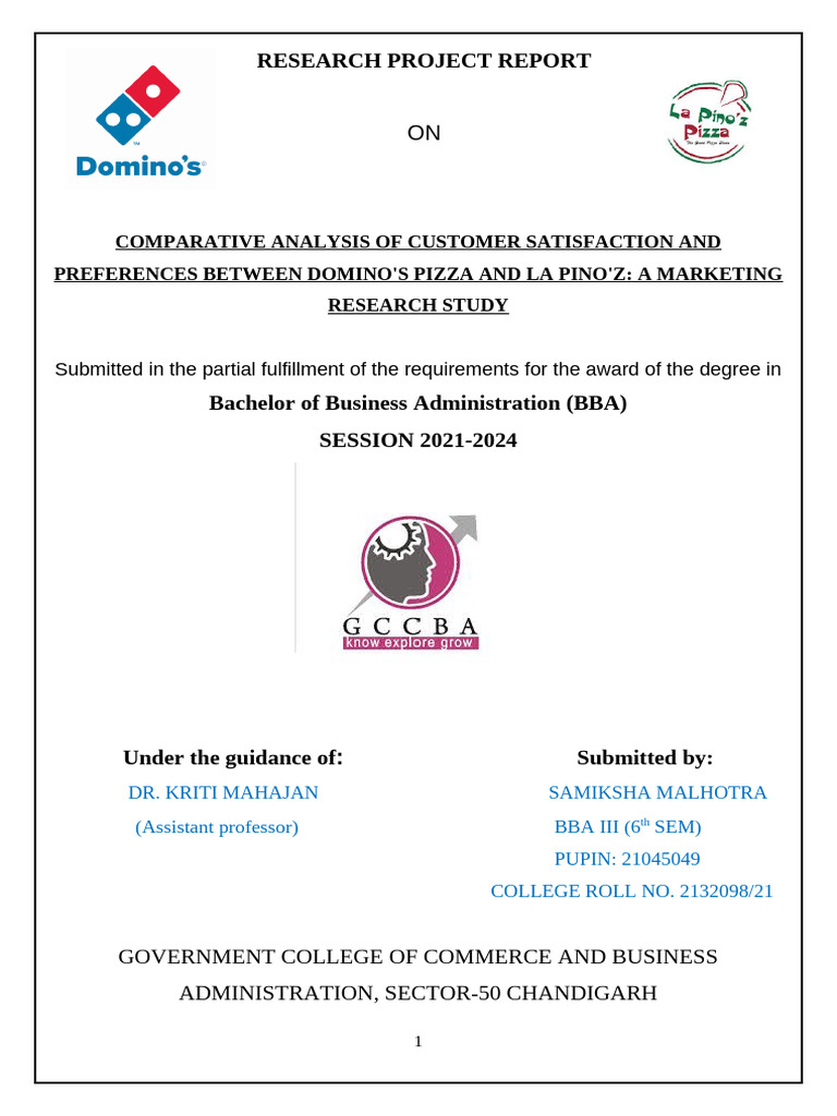 FINAL RESEARCH PROJECT 2 | PDF | Fast Food | Methodology