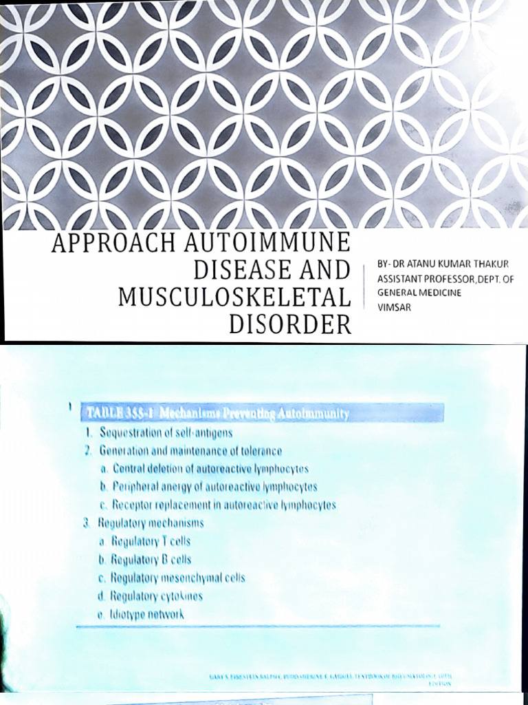 (Med) Autoimmune Disorders 3.04.22 | PDF | Autoimmunity | Biology