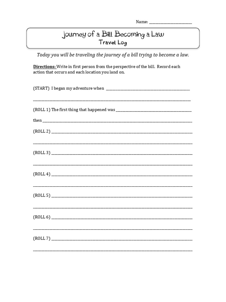 Bill's Journey to Becoming Law | PDF | Veto | United States House Of ...