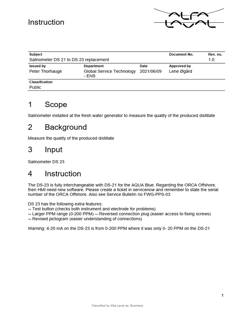 DS 21 to DS 23 Salinometer Guide | PDF