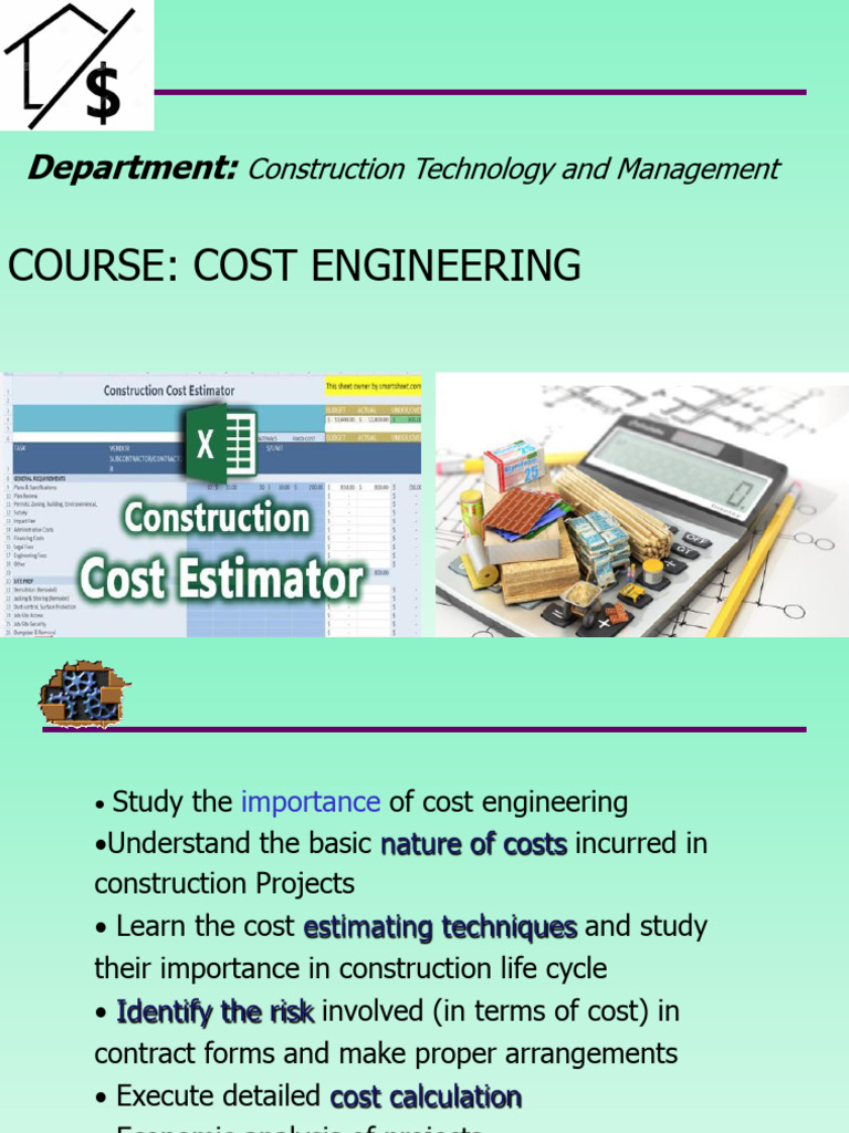 Cost Engineering in Construction Management | PDF | Index (Economics ...