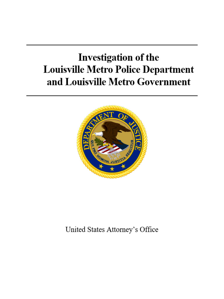 2023.3.8 LMPD Findings Report 0 | PDF | Taser | Use Of Force