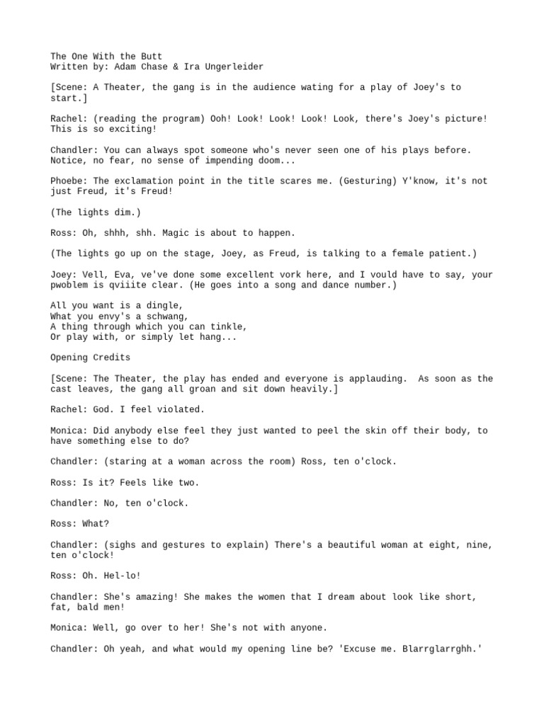 S01E06 The Butt | PDF