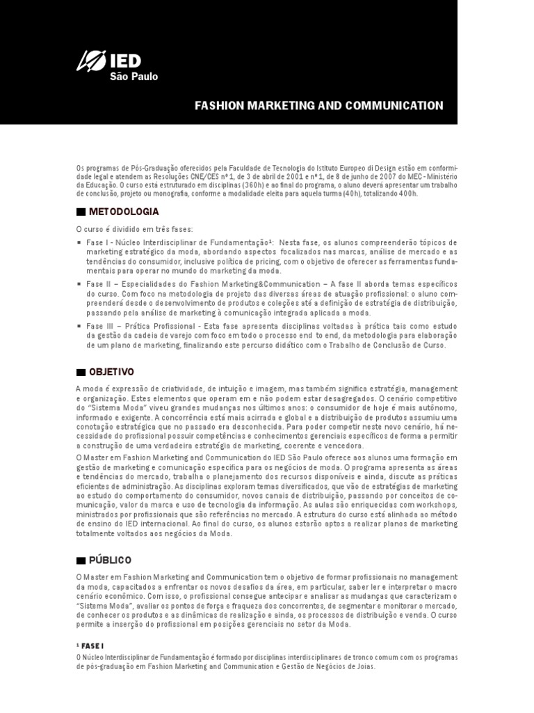 Master Fashion Marketing PDF