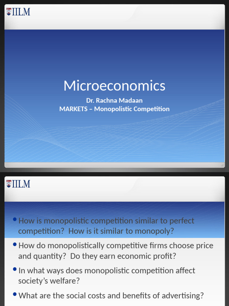 Understanding Monopolistic Competition | PDF | Monopoly | Market Power
