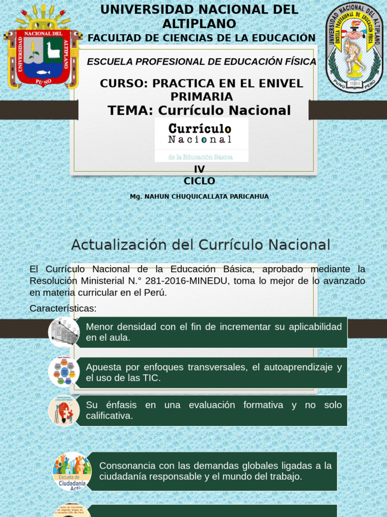 Curriculo Nacional 2020 | PDF | Plan de estudios | Evaluación