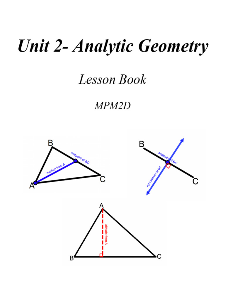 Math10 Unit 2 Lessons Student | PDF | Circle | Triangle