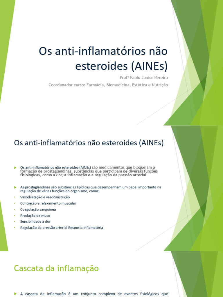 Os anti-inflamatórios não esteroides (AINEs) | PDF | Anti-inflamatório ...