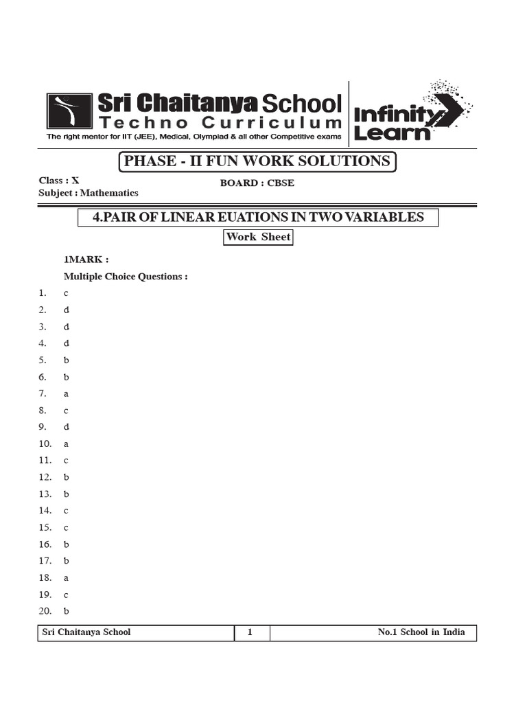 Class 10 Maths Question Paper Solutions | PDF | Euclidean Geometry ...