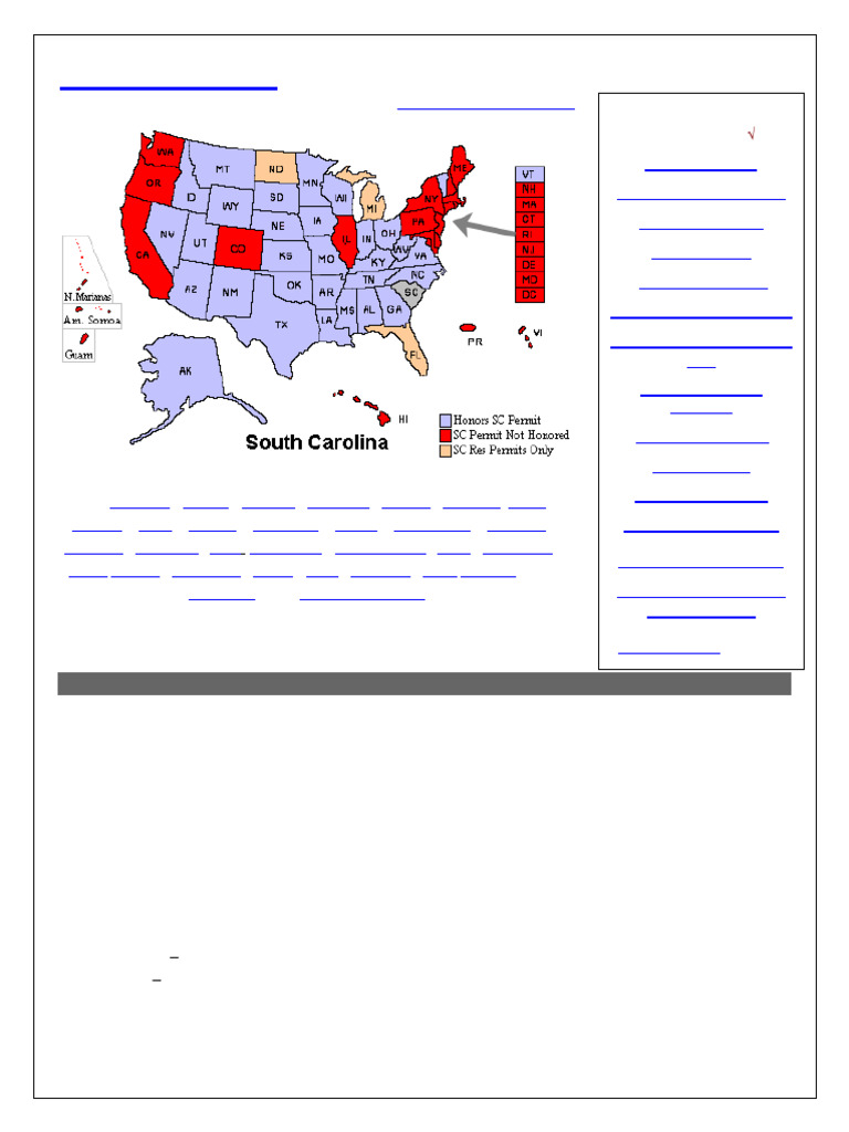 Southcarolina | PDF | Concealed Carry In The United States | Concealed ...