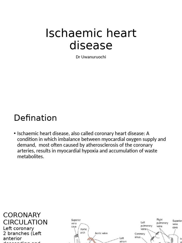 Ischaemic Heart Disease Overview | PDF | Myocardial Infarction ...