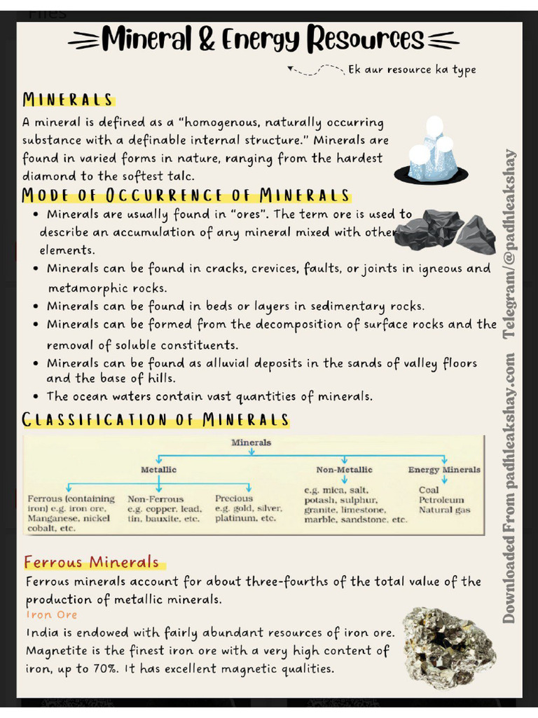 Minerals | PDF