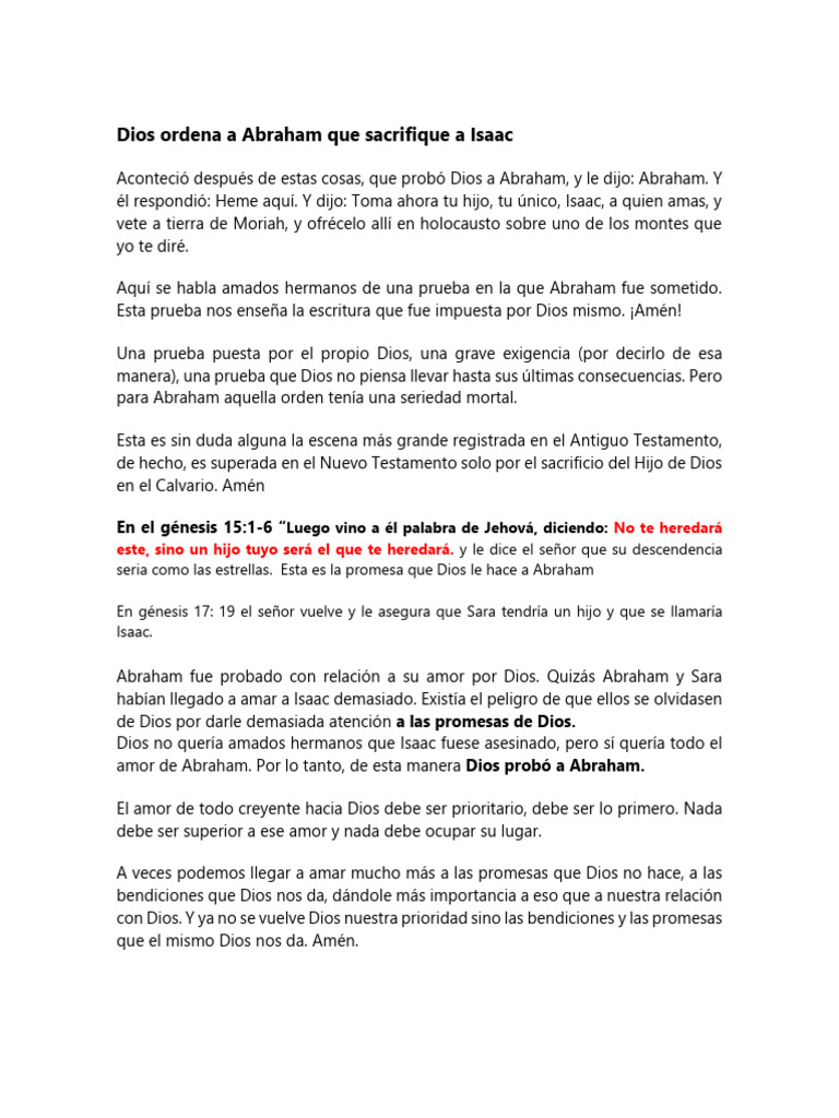 La Fe de Abraham | PDF | Abrahán | Sarah