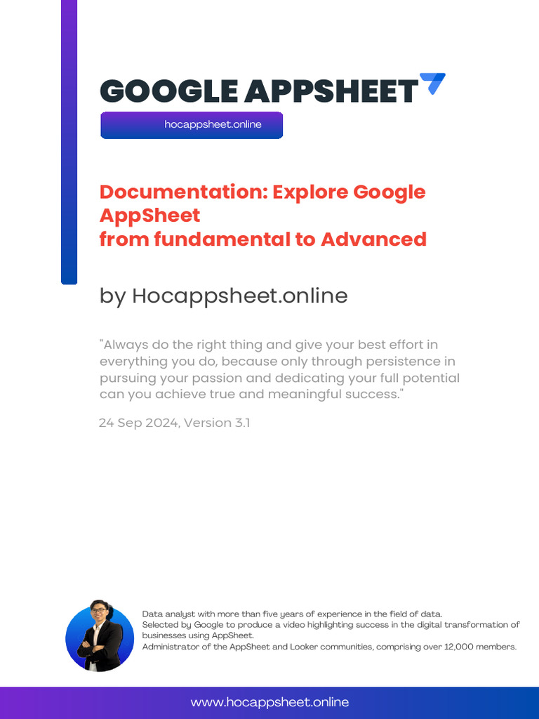 AppSheet Development Guide and Insights | PDF | Spreadsheet ...