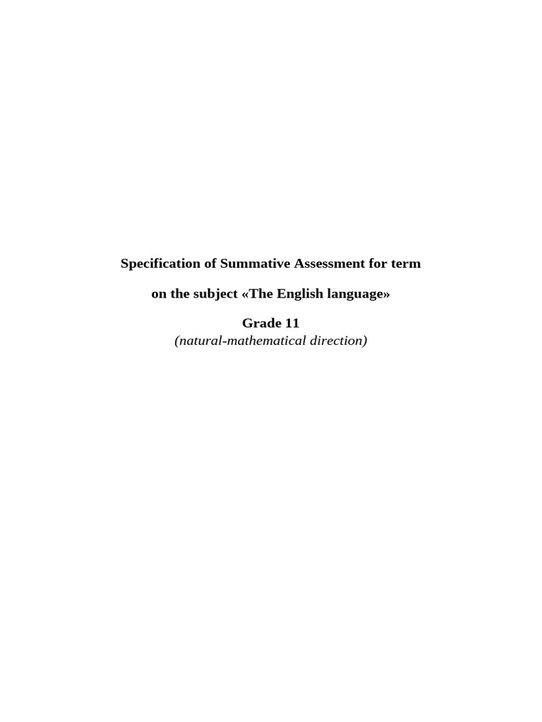 Grade 11 English Summative Assessment Guide | PDF | Penguin ...
