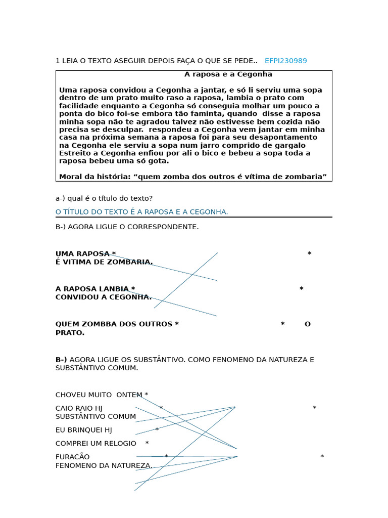 1 Leia o Texto Aseguir Depois Faça o Que Se Pede | PDF