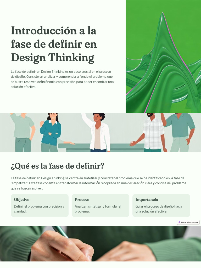 Fase de Definir en Design Thinking | PDF | Metodología de encuesta | Diseño