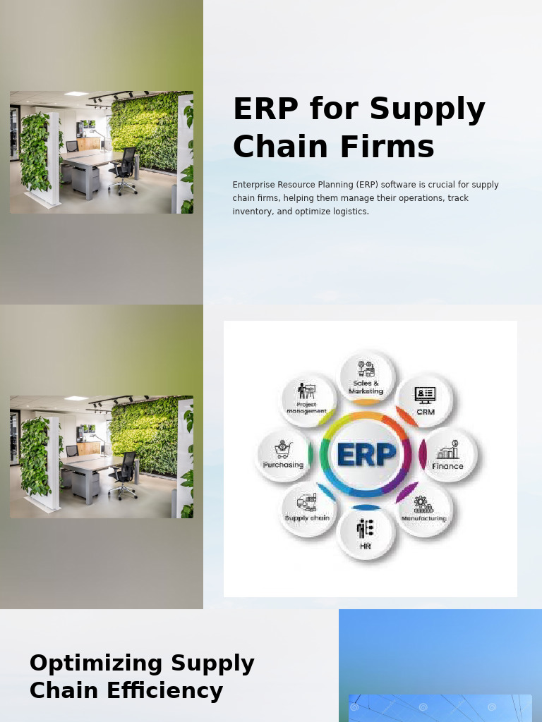 ERP For Supply Chain Firms | PDF | Enterprise Resource Planning ...