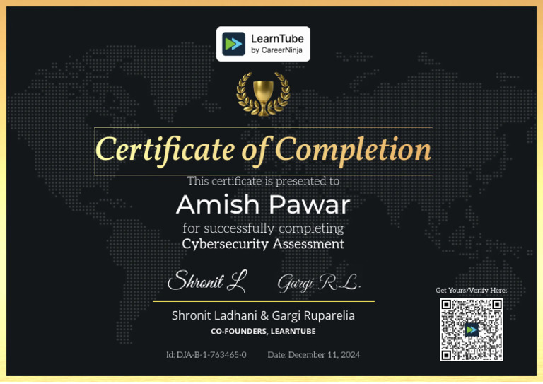 Certi Cate of Completion: Amish Pawar | PDF