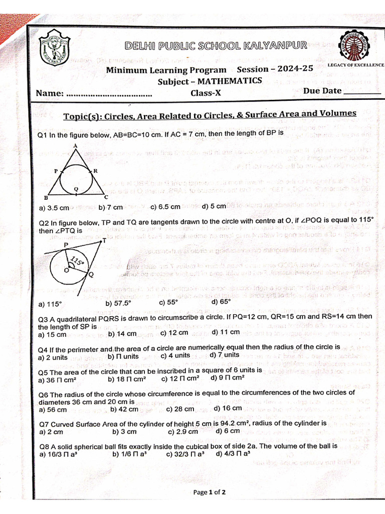 Maths MLP | PDF