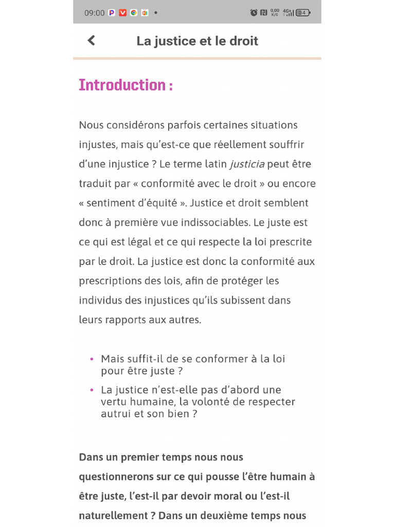 La Justice Et Le Droit | PDF