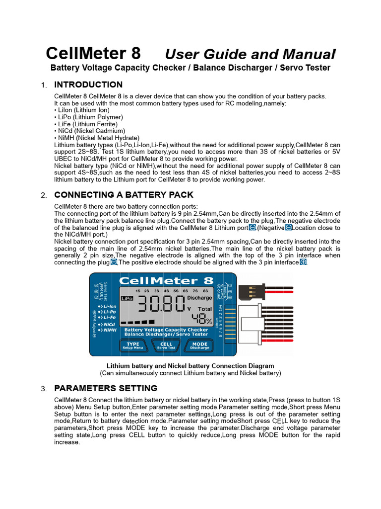 CellMeter 8 User Manual and Guide | PDF | Lithium Ion Battery | Power ...